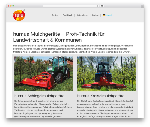 The7 theme WordPress - humus-mulchgeraete.de