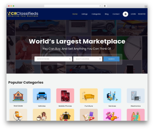 Theme WordPress ClassiadsPro - ncrclassifieds.com