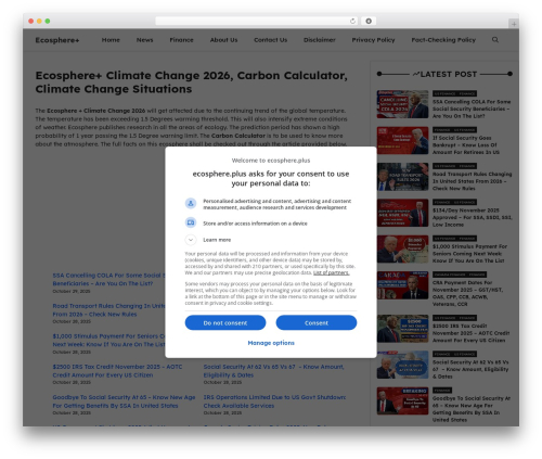 Theme WordPress GeneratePress - ecosphere.plus