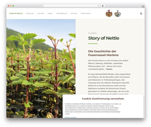 Theme WordPress Marlene - brennnessel-textil.de