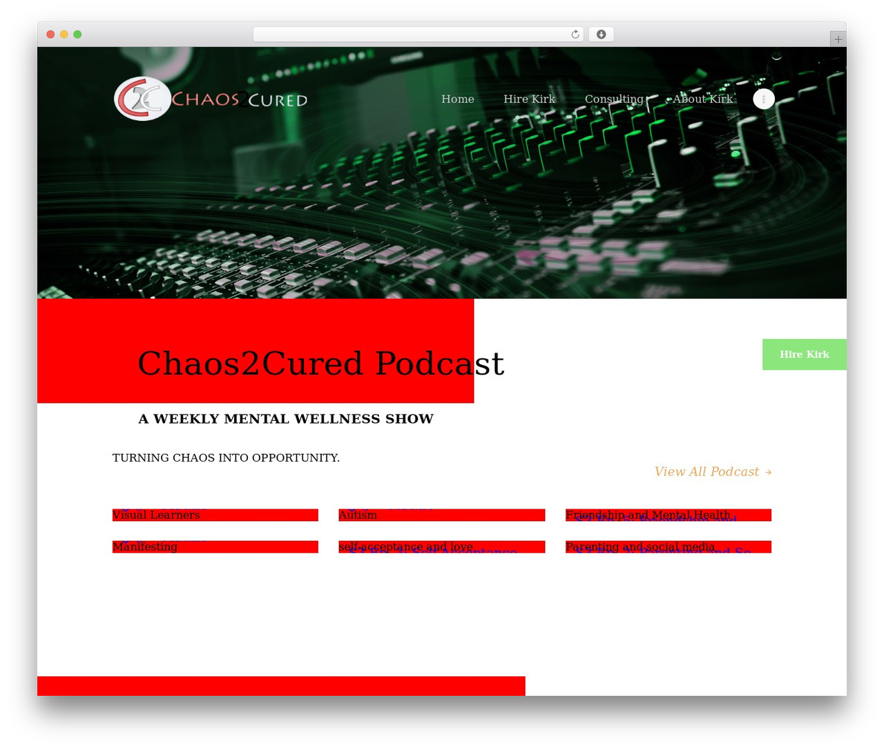 Theme WordPress Sounder - chaos2cured.com
