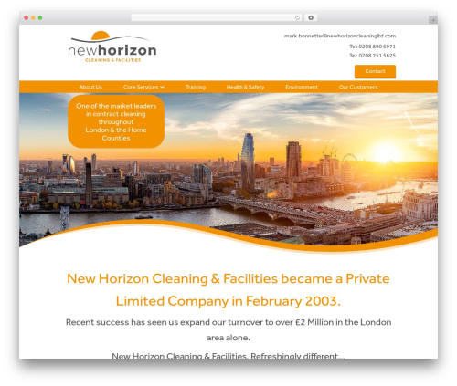 Toast WordPress theme - newhorizoncleaningltd.com