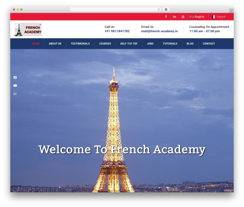 university theme WordPress - french-academy.in