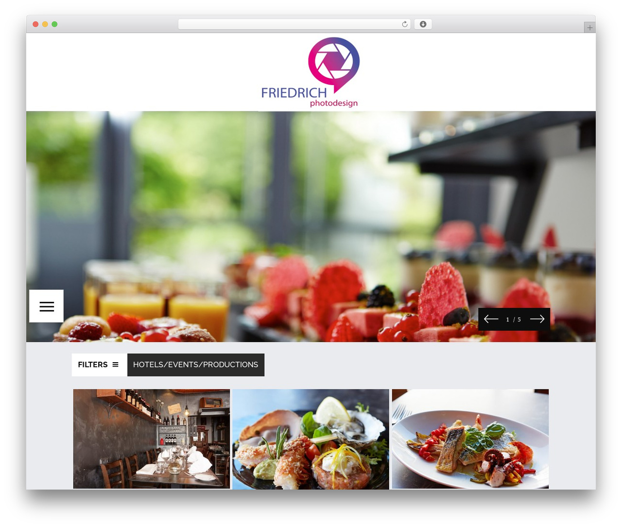 Watson WordPress theme - photodesignfriedrich.de