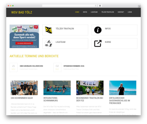 Whistle WordPress theme design - wsv-toelz.de