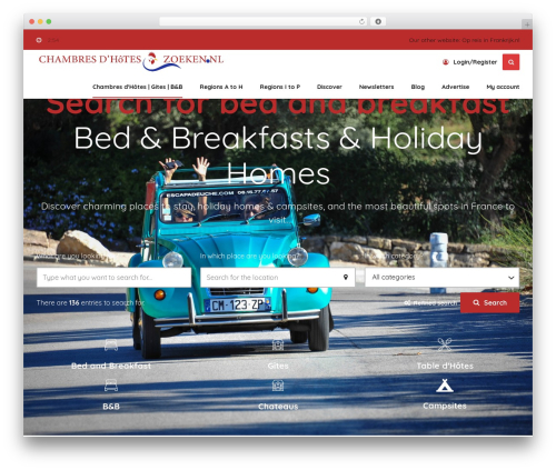 WordPress theme Bello - chambresdhoteszoeken.nl