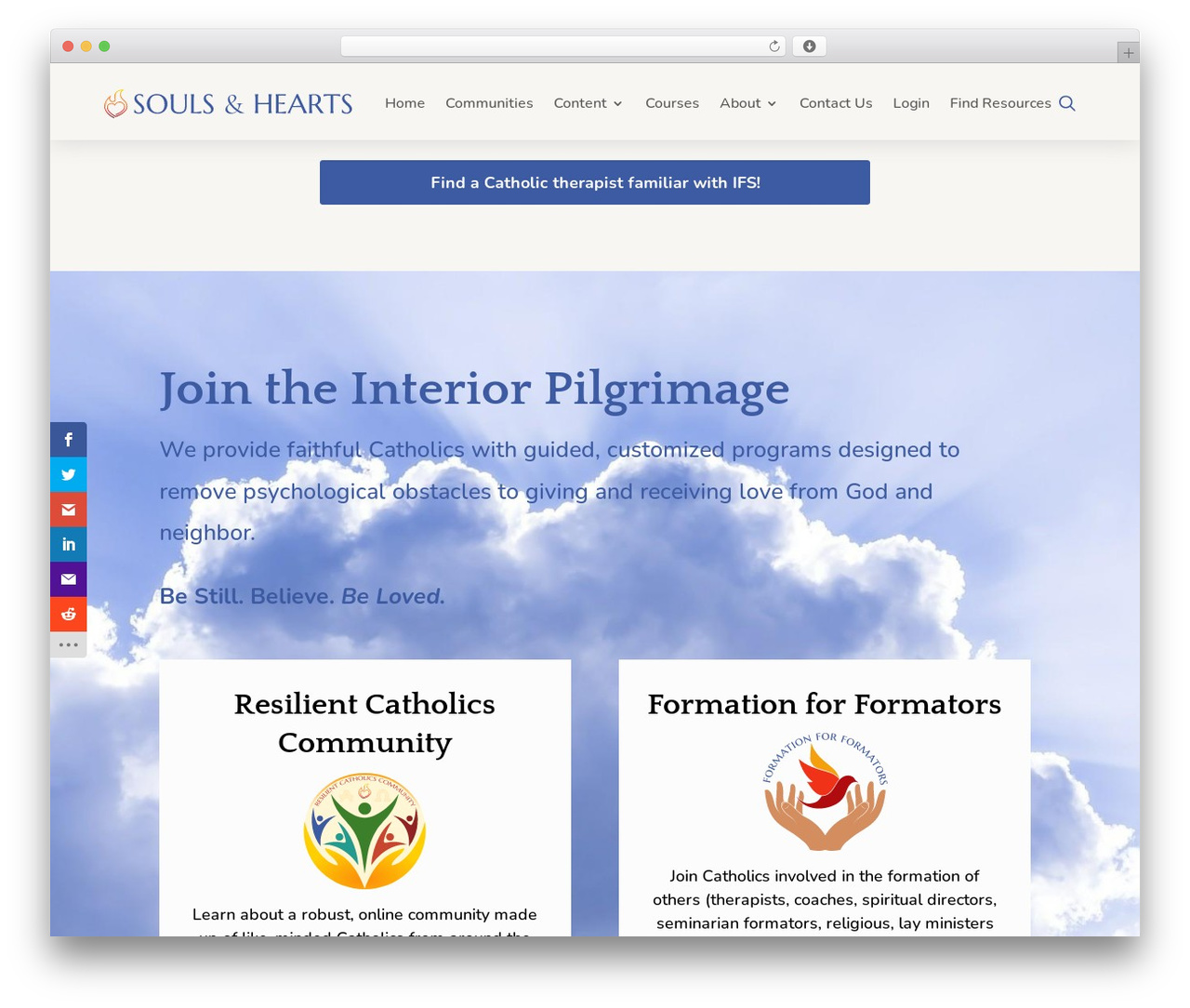 WordPress theme Divi - soulsandhearts.com