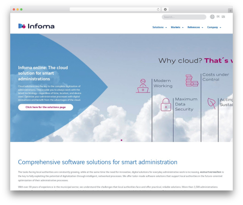WordPress theme Infoma Wordpress Theme - axians-infoma.com