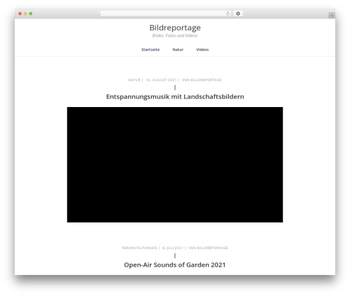 WordPress theme Manor - bildreportage.ch