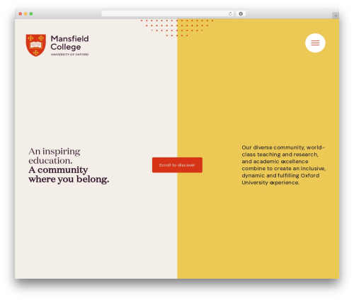 WordPress theme Mansfield - www.mansfield.ox.ac.uk