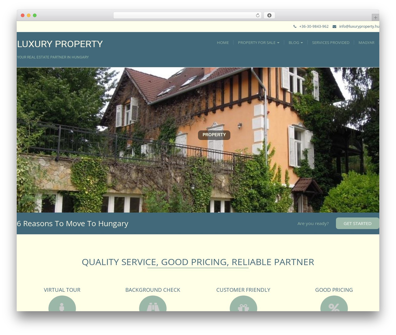 WordPress theme Modality - luxuryproperty.hu