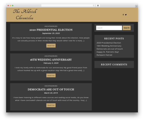 WordPress theme Multipurpose Blog - aldrichs.org WordPress theme Multipurpose Blog - aldrichs.org