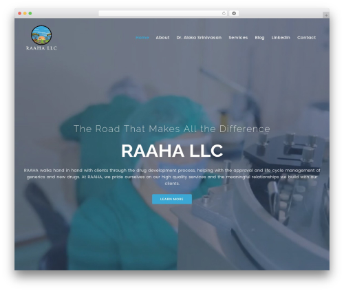 WordPress theme Raaha LLC - raahallc.com