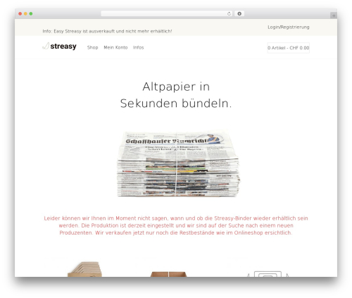 WordPress theme streasy - streasy.ch