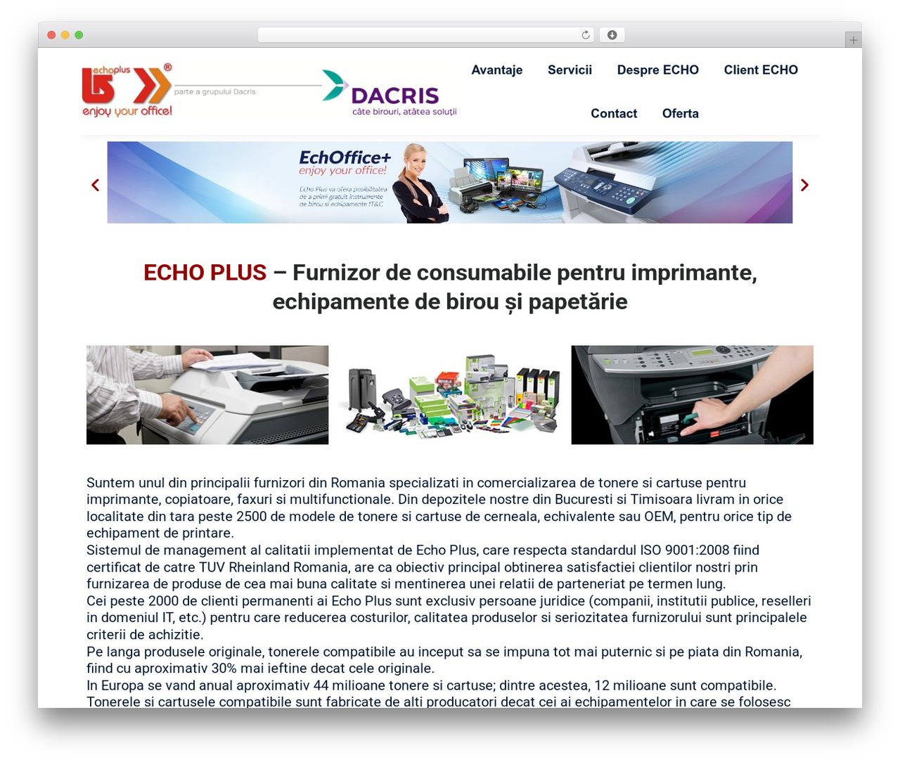 WordPress website theme The7 - echoplus.ro