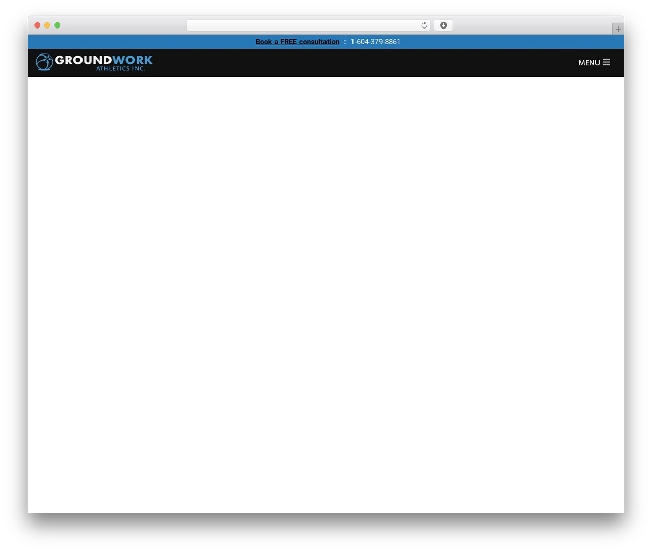 WordPress website theme WebPilot - groundworkathletics.ca