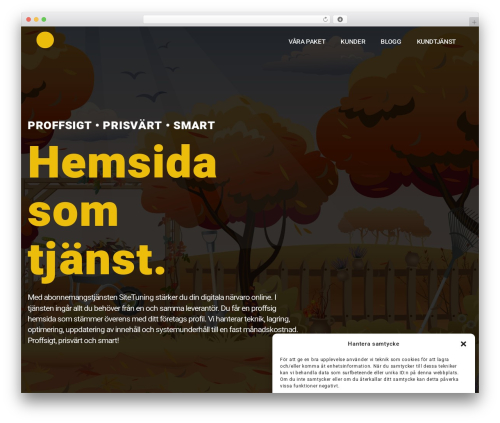 WP theme Blueline Design Getwid Theme - sitetuning.se
