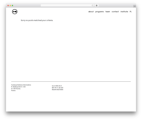 WP theme Intermedia Foundation Theme - intermediafoundation.com