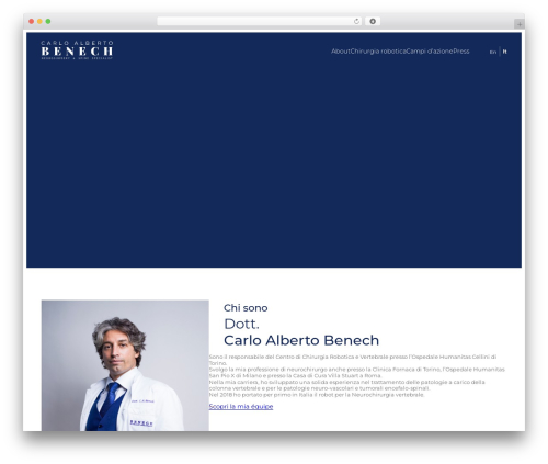 Benech theme WordPress - benech-neurochirurgia.it