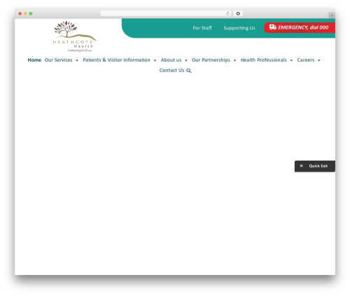 Best WordPress theme Health - heathcotehealth.org