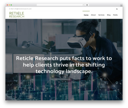 Engage WordPress theme - reticleresearch.com