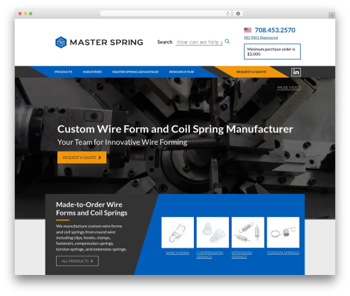 Master Spring WordPress theme - masterspring.com