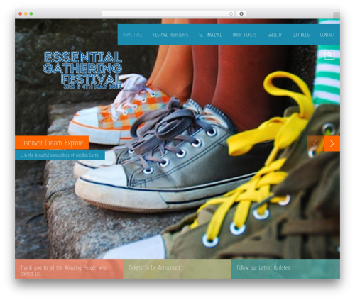 Muse WordPress theme - essentialgatheringfestival.com