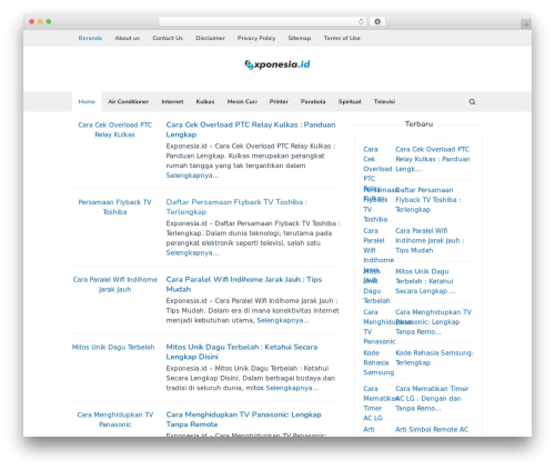 Superfast theme WordPress - exponesia.id