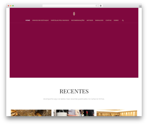 WordPress theme Create - cartasevinhos.com