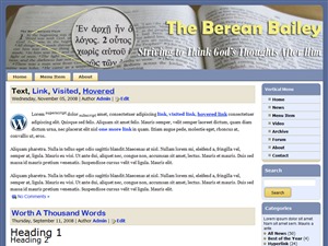 BereanBailey2 WordPress theme by Jeremy