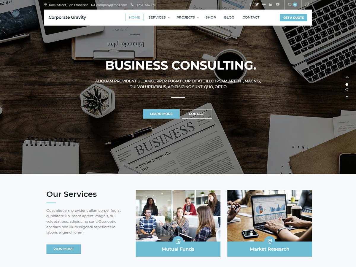 Business wordpress