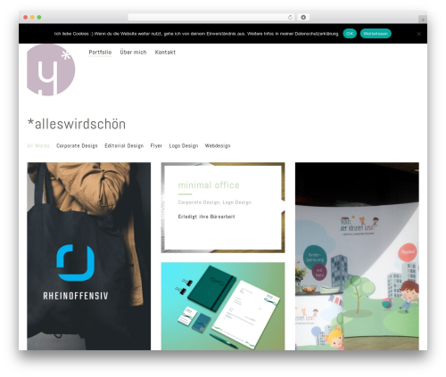 FlatFolio personal WordPress theme - yvonnepils.de