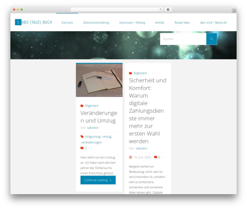 Fluida WordPress theme - sabotagebuch.de