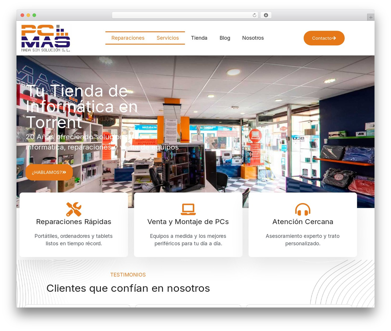 GeneratePress WordPress theme - pcmas.es