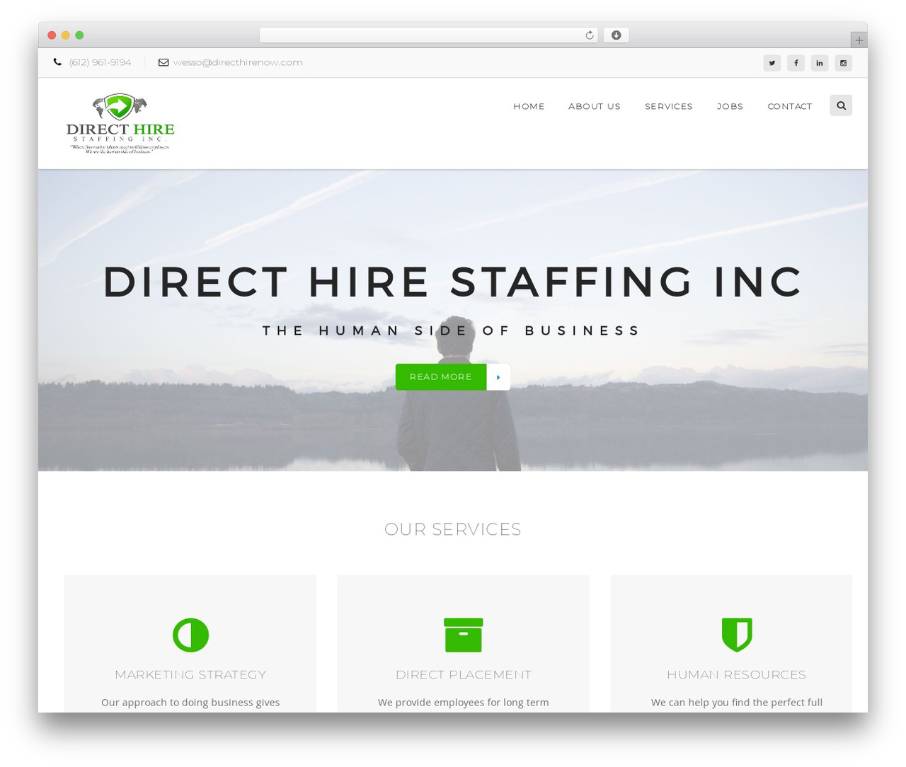 IODtheme WordPress theme design - directhirenow.com