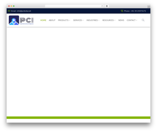 PCI top WordPress theme - pciindia.net
