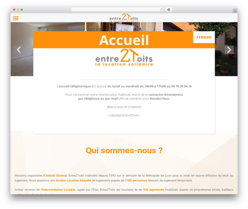 Structural free WordPress theme - entre2toits.org Structural free WordPress theme - entre2toits.org