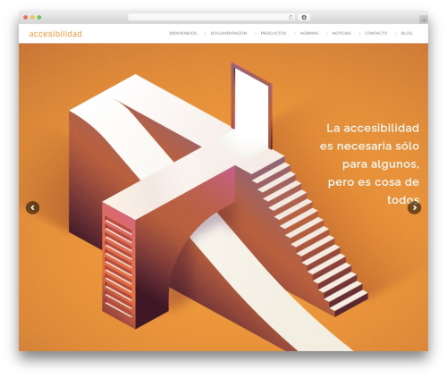 WordPress theme Attractor Theme - accesibilidad.eu