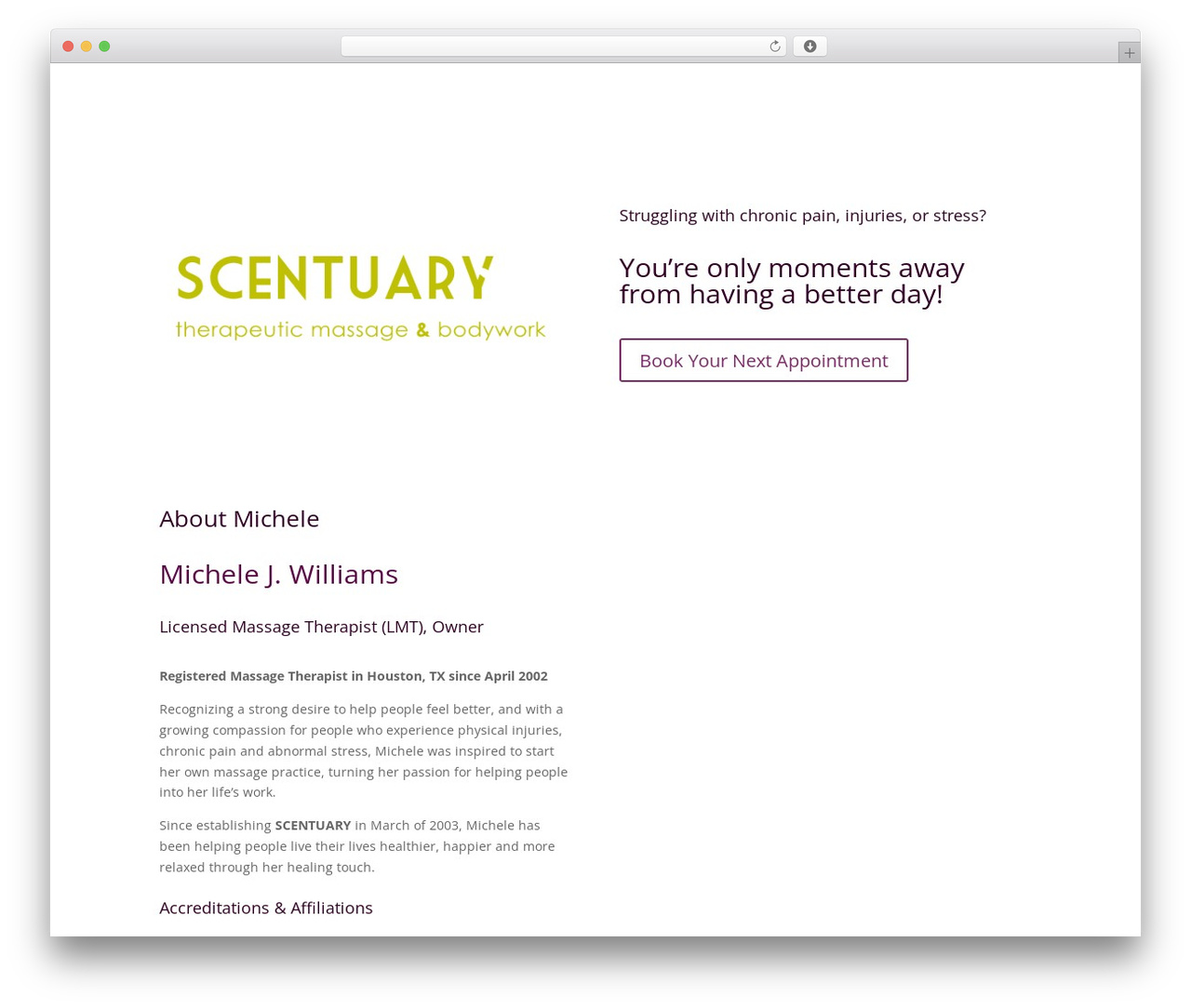 WordPress theme Divi - scentuary.info