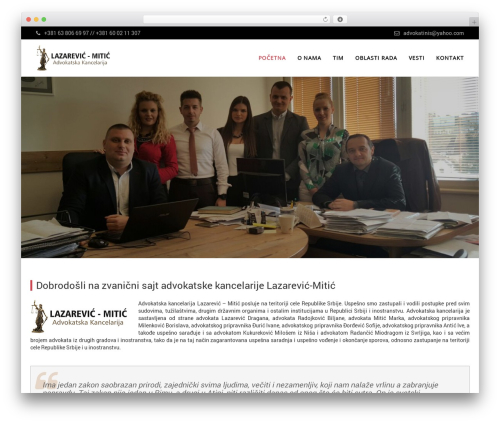 WordPress theme Marko tema - advokatinis.net