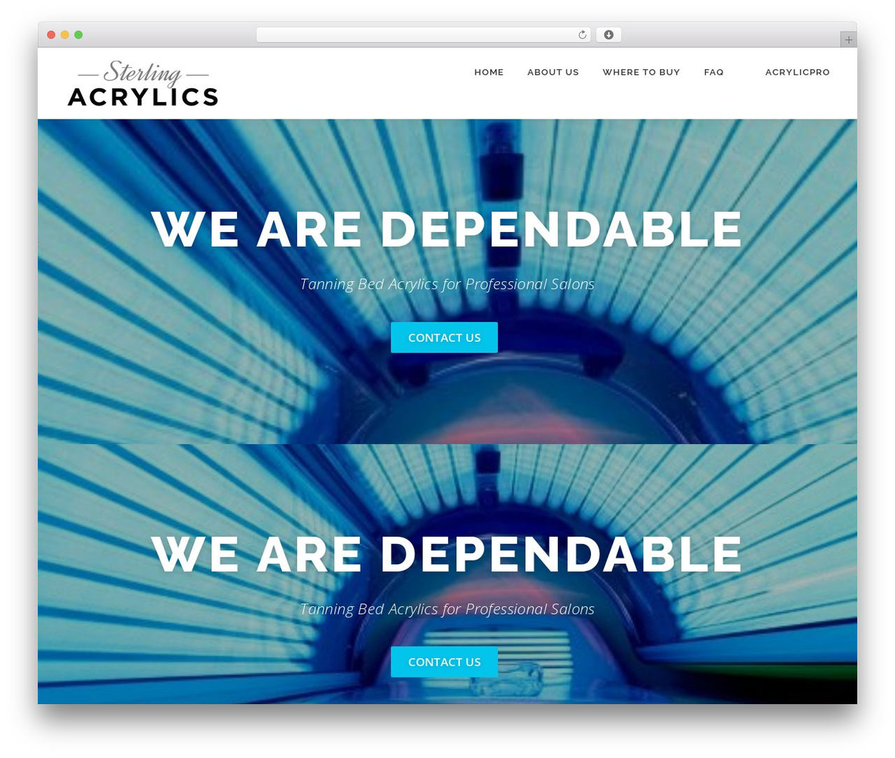 WordPress theme OnePress - sterlingacrylics.com