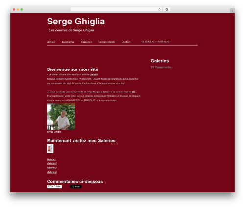 WordPress theme Sharpfolio - sergeghiglia.name