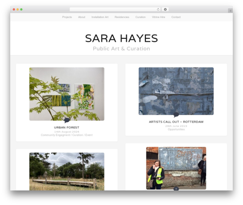 WordPress theme Stacker - sarahayes.art