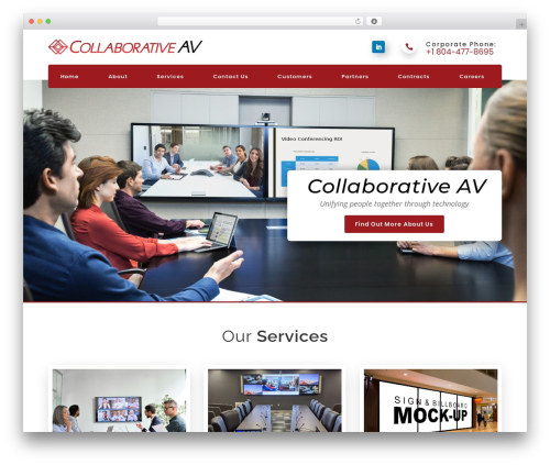 WordPress website theme Divi - collaborative-av.com