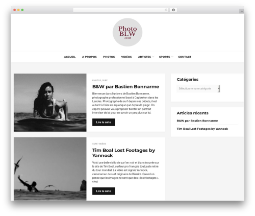 WordPress website theme Ever - photoblw.com