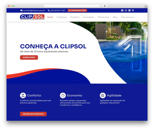 WP theme Clipsol - clipsol.com.br