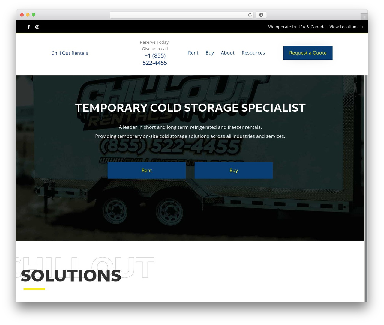 Backhoe WordPress theme - chilloutrentals.com