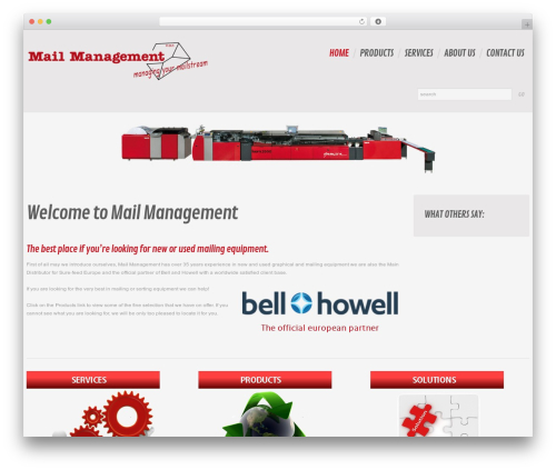 cherry premium WordPress theme - mail-management.com