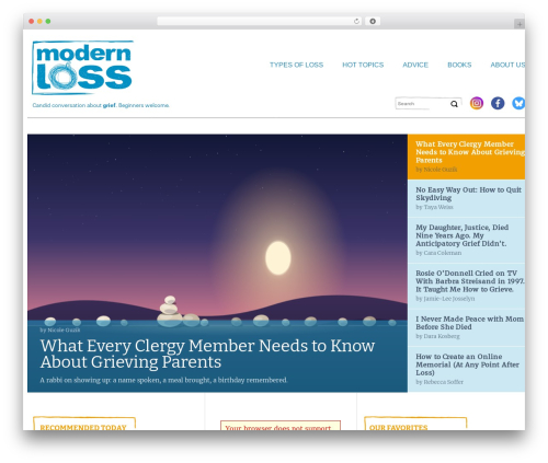 Deadline Responsive WordPress theme - modernloss.com
