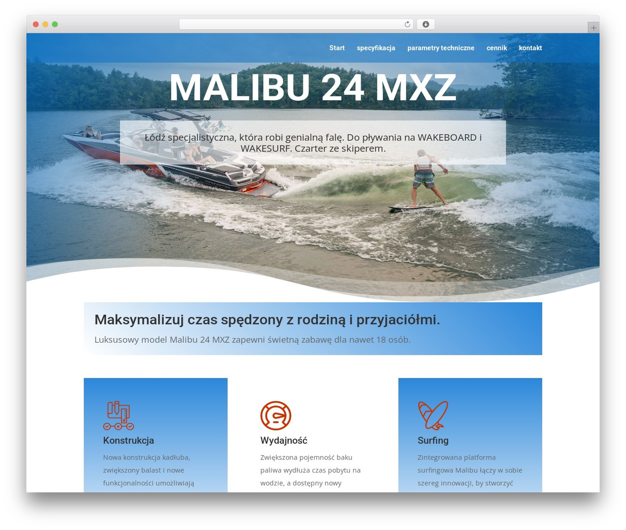 Divi theme WordPress - fenu-czarter.pl